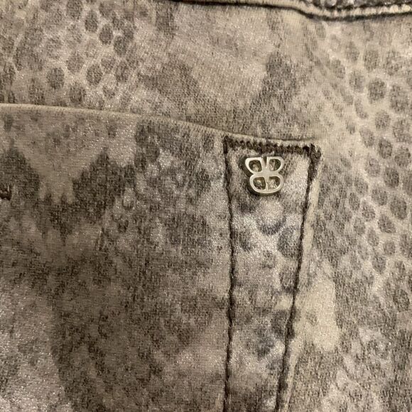 Basler Julienne European Tan Cotton Snake Print High Rise Skinny Jean Size 18 - Picture 10 of 16